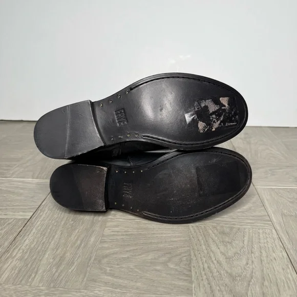 Frye Melissa Black Leather Riding Boot 7B - Picture 8 of 9